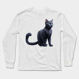 Russian Blue cat Long Sleeve T-Shirt